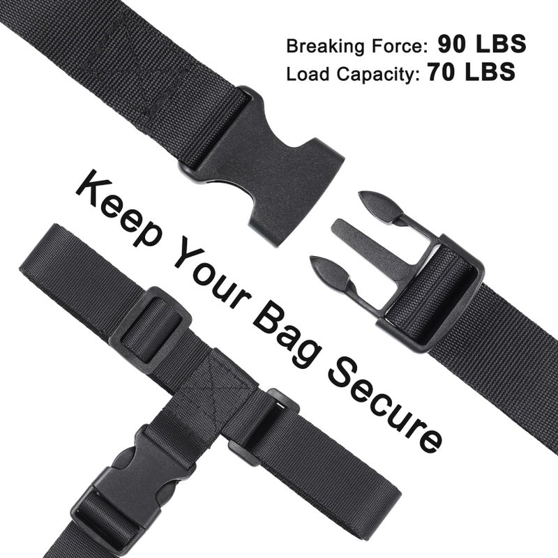 Vigorport Luggage Straps, Luggage Connector Straps for Suitcases Add A Bag and Connect Your 2 Suitcases Together Adjustable Attachment Accessories Belts (1'' Width S Size) - Image 3